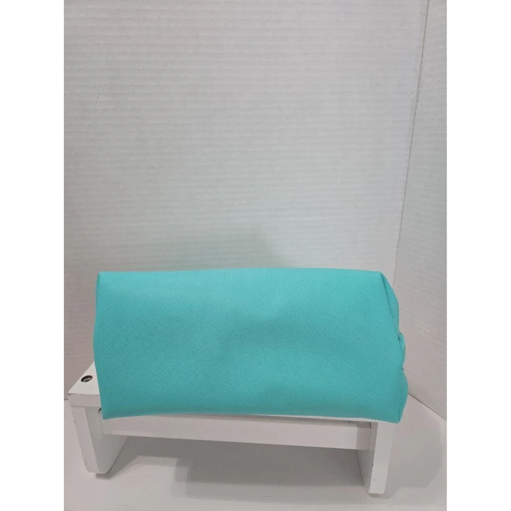 Marc Tetro French Bulldog Cosmetic Case Zipper Bag Aqua Color New With Tags